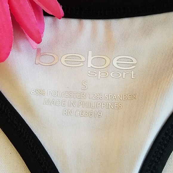 NWT bebe Leopard Mesh T-back Sports Bra - Picture 2 of 6